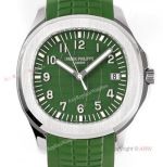 (ZF) Best Replica Patek Philippe 5168G Aquanaut Green Rubber Strap Watch Swiss Cal 324